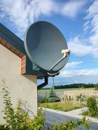 Antena satelitarna 90 cm + konwerter + uchwyt