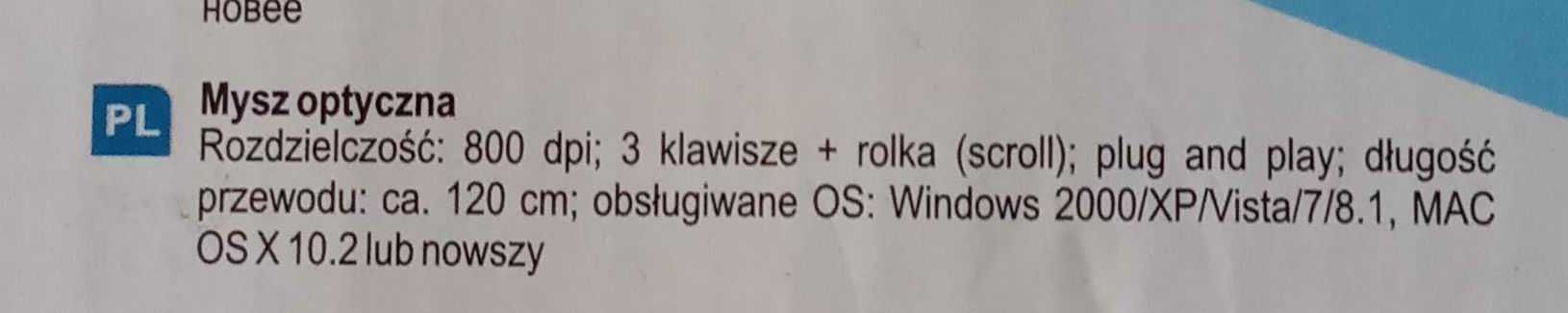 Myszka mysz komputerowa podświetlana