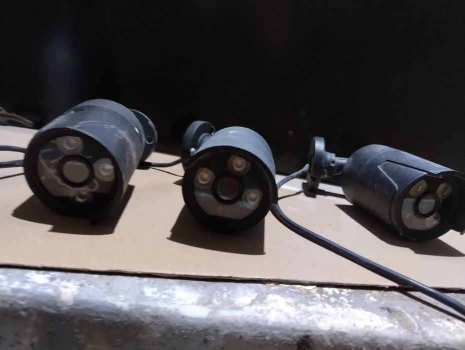 Três câmaras CCTV sem marca CCTV