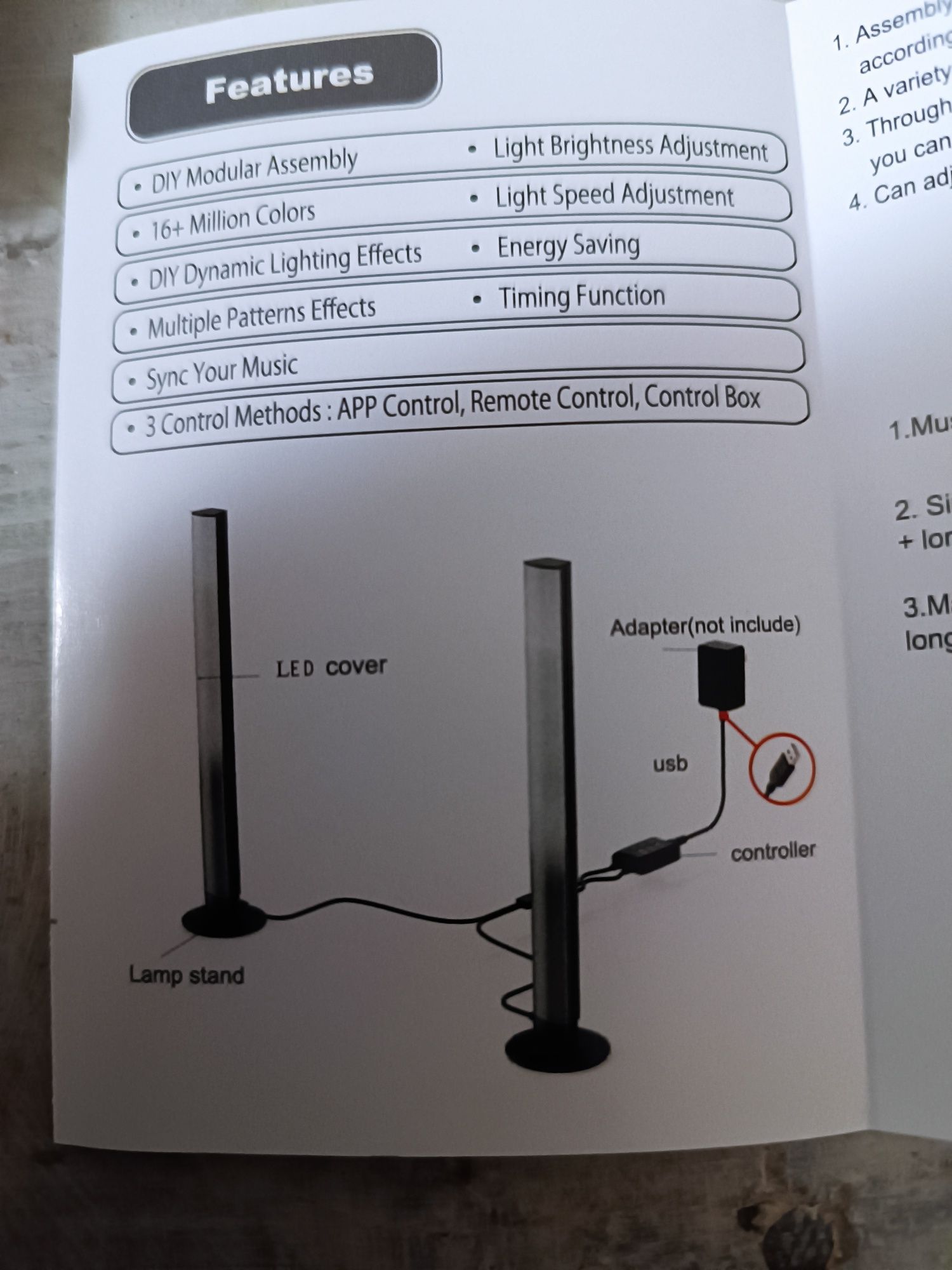 Kolumny świetlne LED oświetlenie do tv NOWE!!!