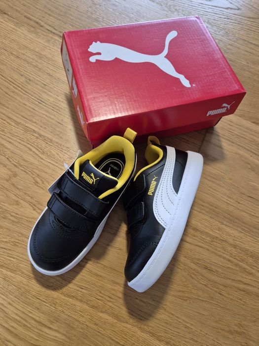 Buty sportowe Puma Courtflex v2 V Inf czarne, 25, nowe, sneakersy