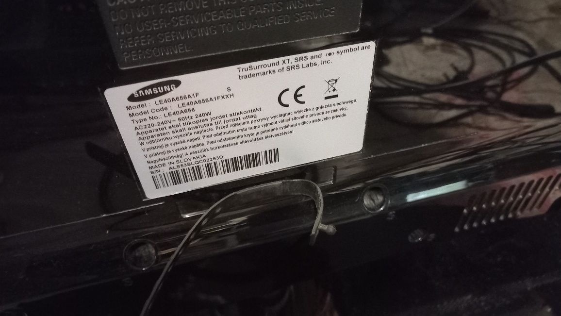 Telewizor 40 cali LCD Samsung model LE 40A656A1F z pilotem 100 spr.