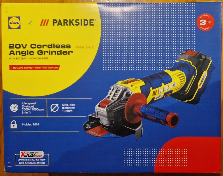 Rebarbadora Parkside 20v c/ bateria e carregador nova
