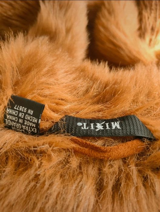 Sztuczny kożuch w stylu vintage