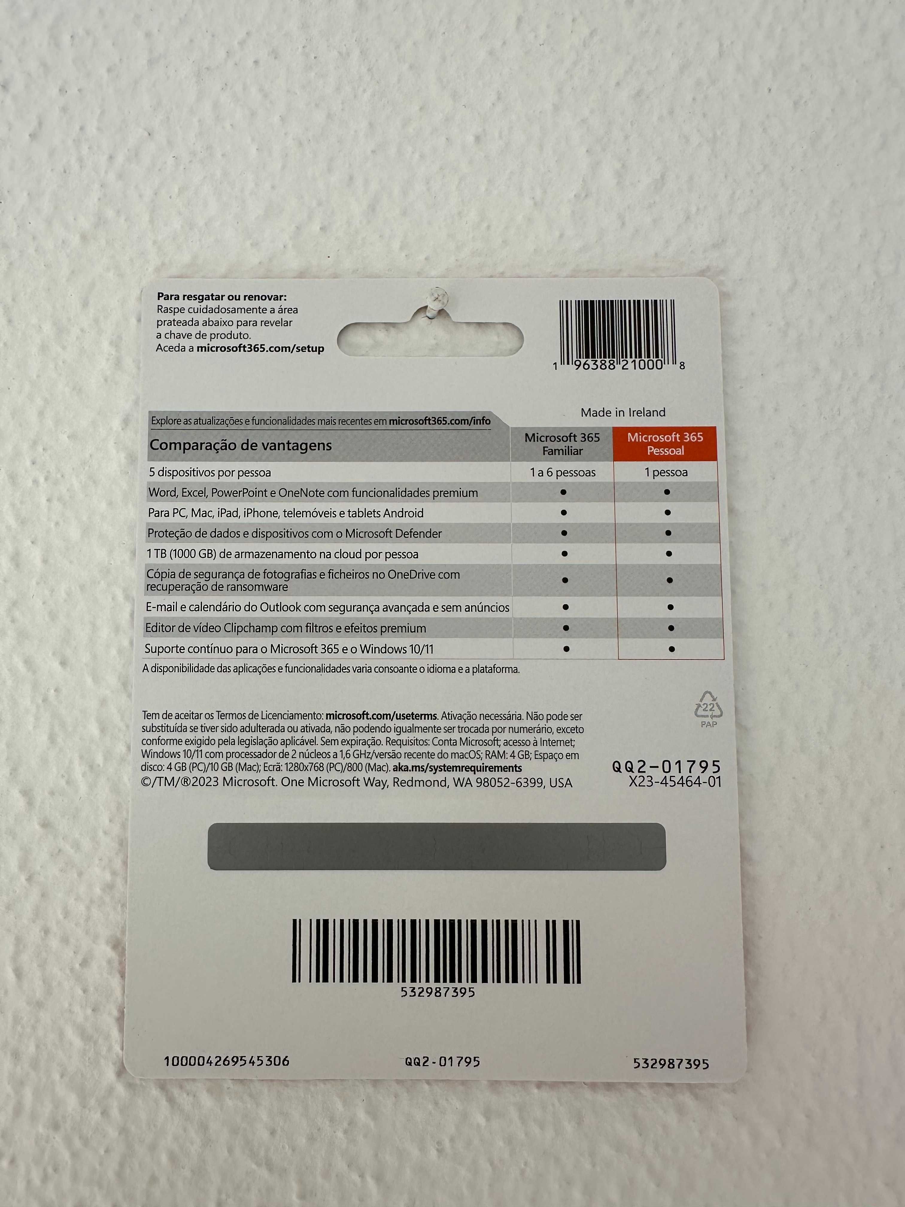 Pack Microsoft Office 365 + McAfee + Disco Externo 512 Gb SSD