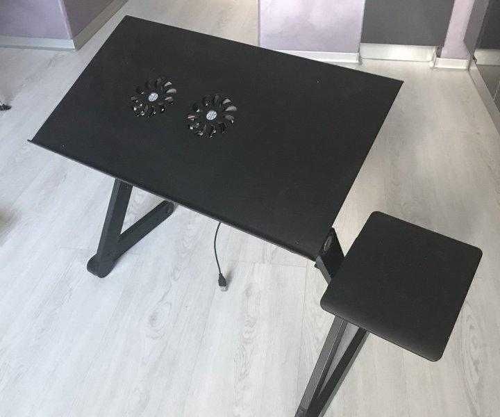 Столик-трансформер для ноутбука Laptop Table T8, регульований