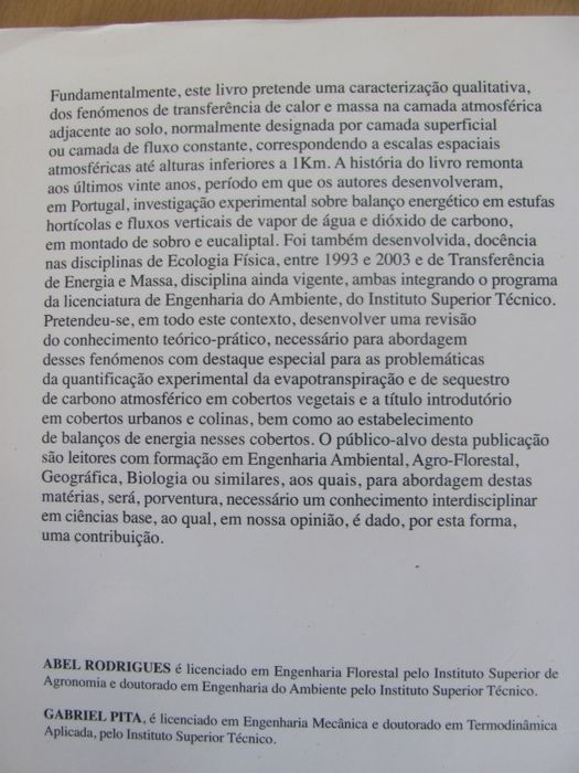 Princípios Fundamentais de Ecologia Física de Abel Rodrigues