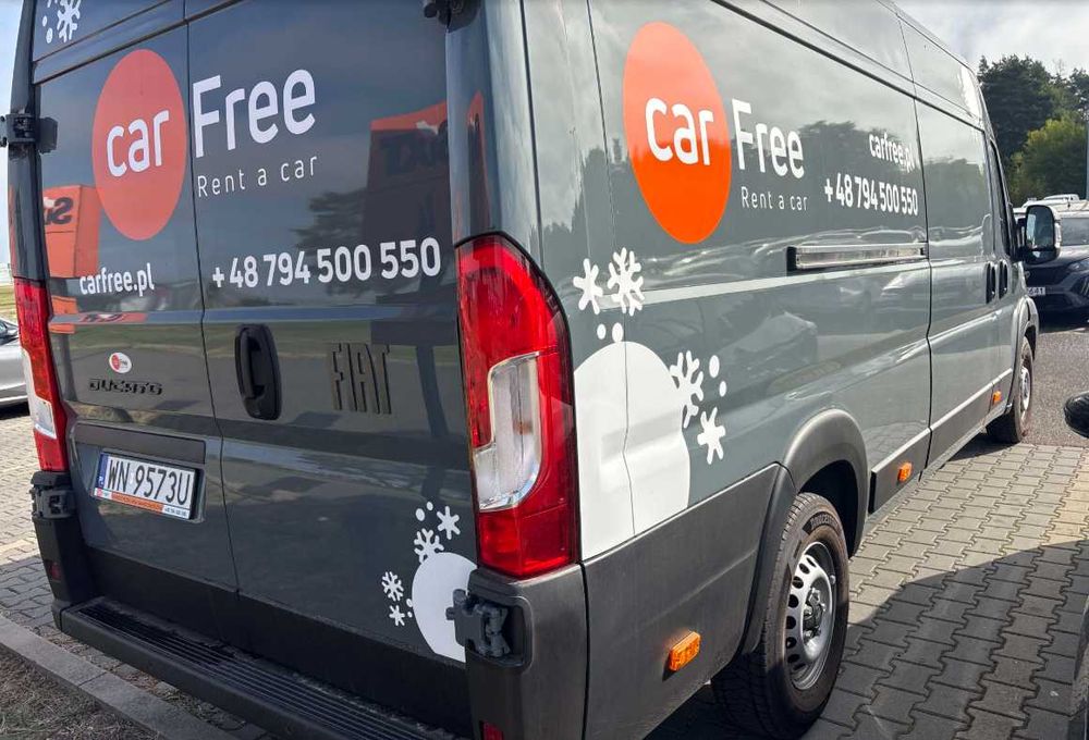 Wynajem nowych busów Fiat Ducato/Doblo CHŁODNIA do 0°C Bez Limitu KM!