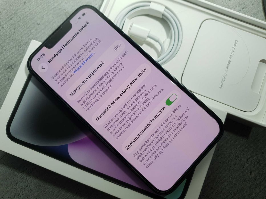 iPhone 14 | Pełen zestaw | 85% kondycji | Stan idealny!