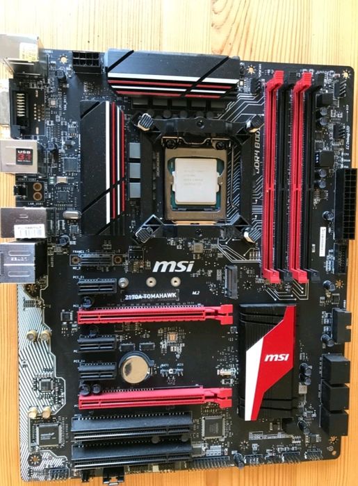 Płyta Główna Msi Z170 + I7 6700k Procesor 16GB RAM Tomahawk Chłodzenie