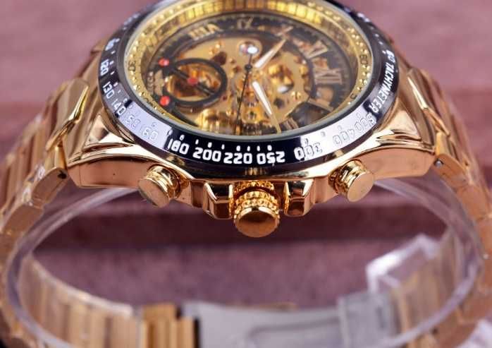 Чоловічий механічний годинник Winner Skeleton мужские часы наручные