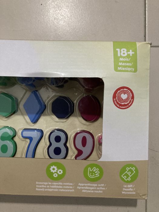 Playland jogo números em madeira Novo