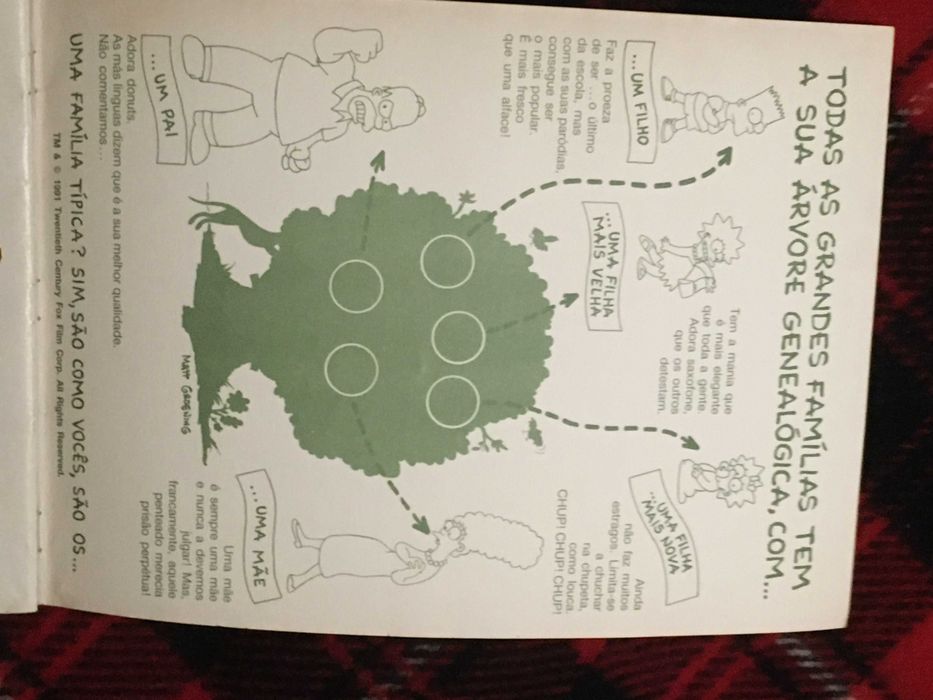 Caderneta de cromos os Simpsons completa.