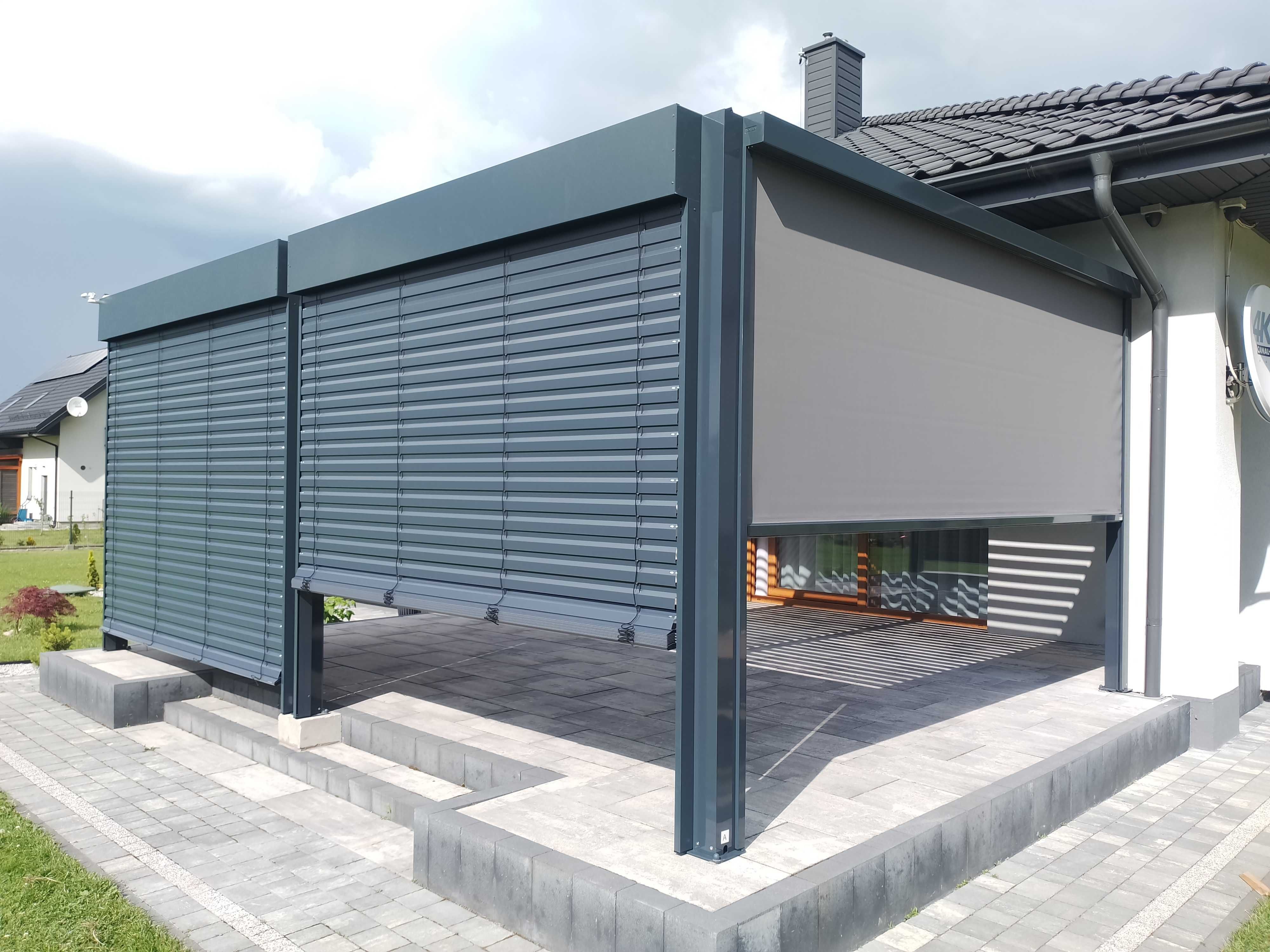 Pergola aluminiowa lamelowa bioklimatyczna altana ogrodowa 3x4 300x400
