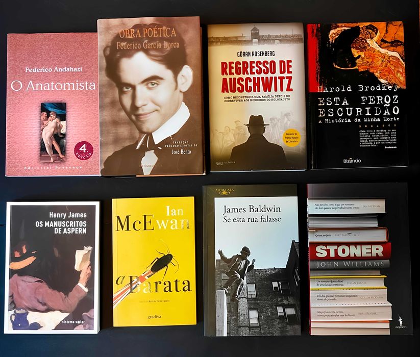 34 livros como novos, variados autores. Apenas 175,00€!