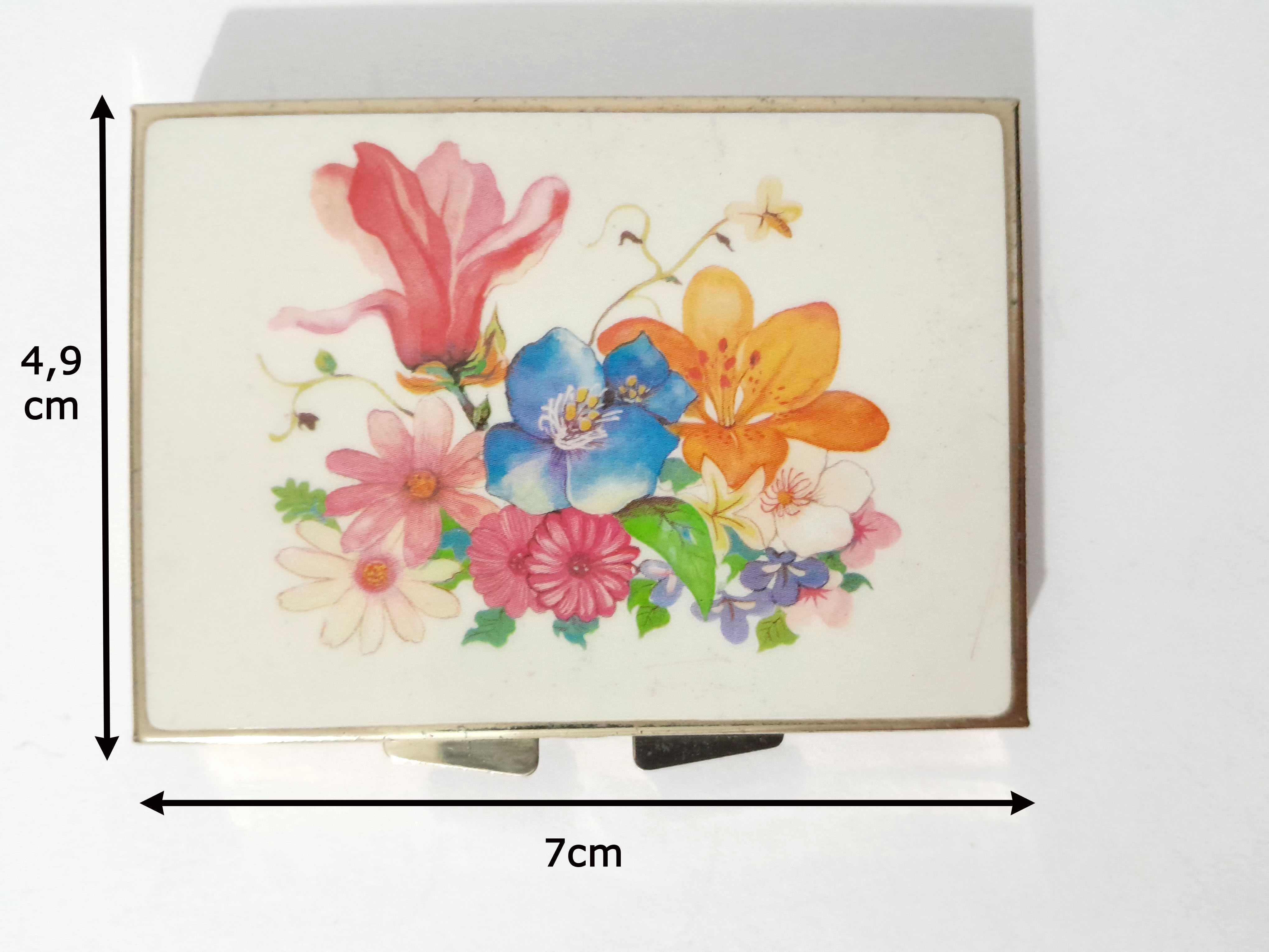 2 Caixas de comprimidos com motivos florais antigas
