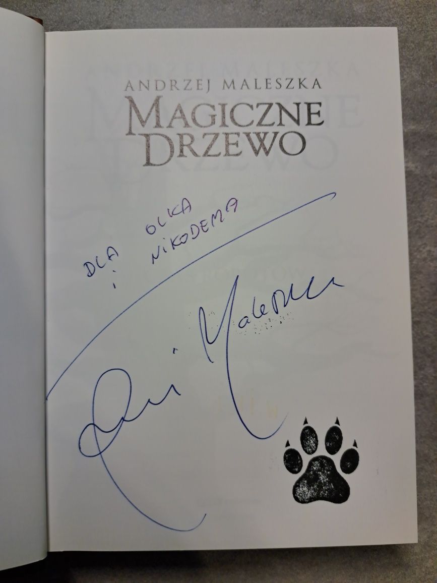 Magiczne Drzewo Czerwone Krzesło - Andrzej Maleszka z autografem