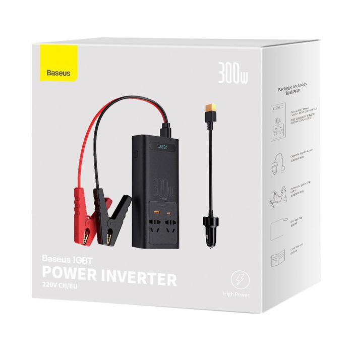 Baseus In-car Inverter 300W (220V CN/EU) автомобільний інвертор