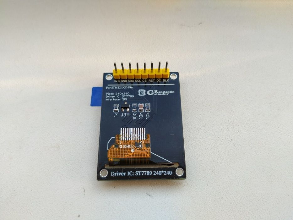 TFT IPS дисплей 1,3 дюйма ST7789 240*240 РАСПИНОВКА под STM32