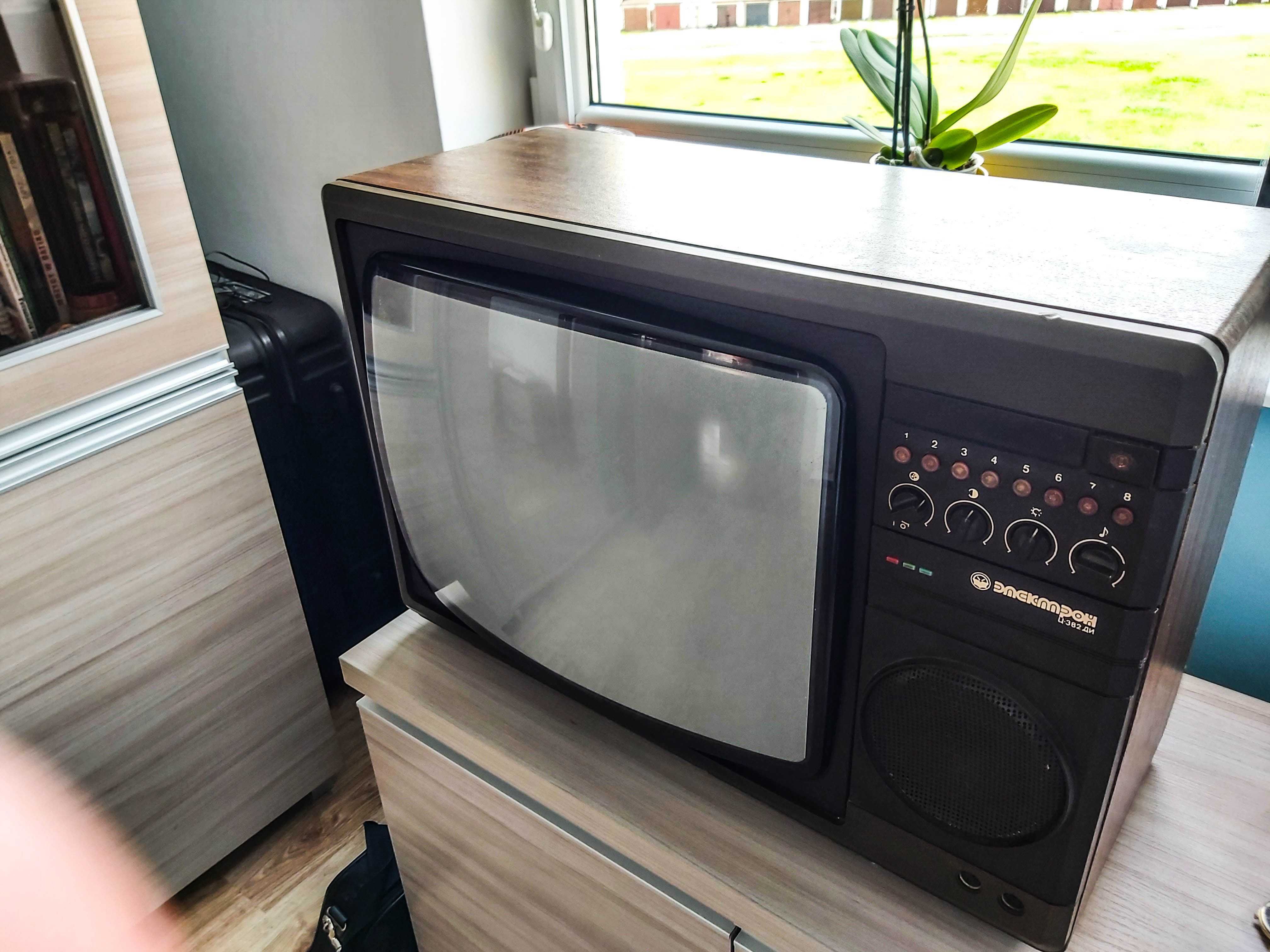 Telewizor PRL, Elektron C382, stary telewizor CRT, Sprawny!