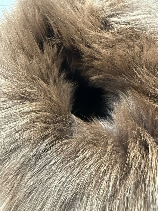 Czapka futro futrzana kozuch lis lisa jenot skorzana