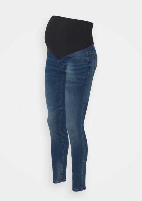 Jeansy spodnie ciążowe Lindex Maternity Slim Fit denim rozmiar 34