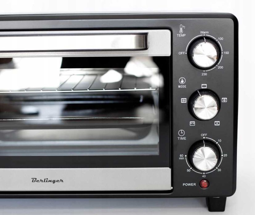 Nowy Mini Piekarnik Elektryczny Rożno Grill Przenośny 25L Berlinger