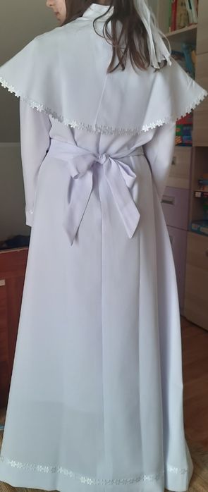 Komplet komunijny alba, buty, wianek, bolerko, sukienka