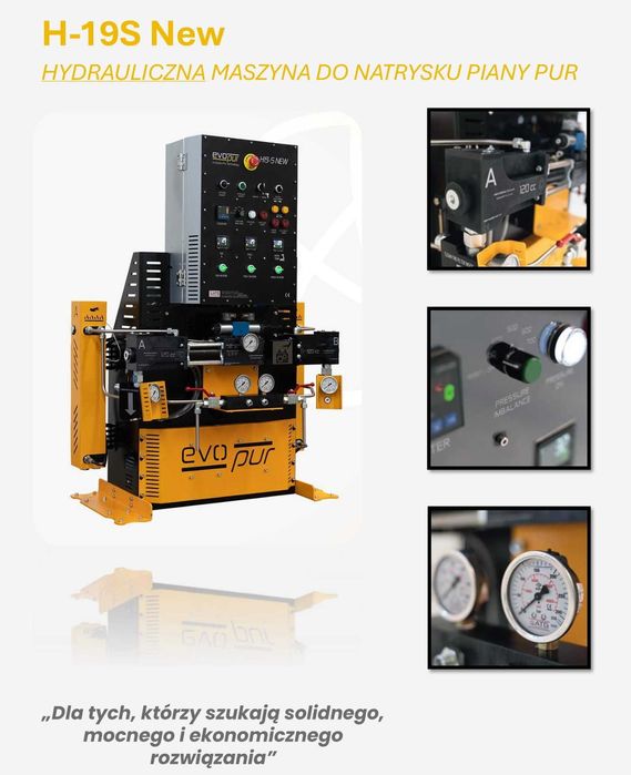 Maszyna do piany PUR H19S NEW Szkolenie i wsparcie producenta OMEGAPUR