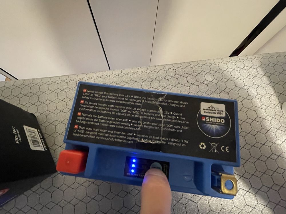 Akumulator litowy Shido LT12A-BS
