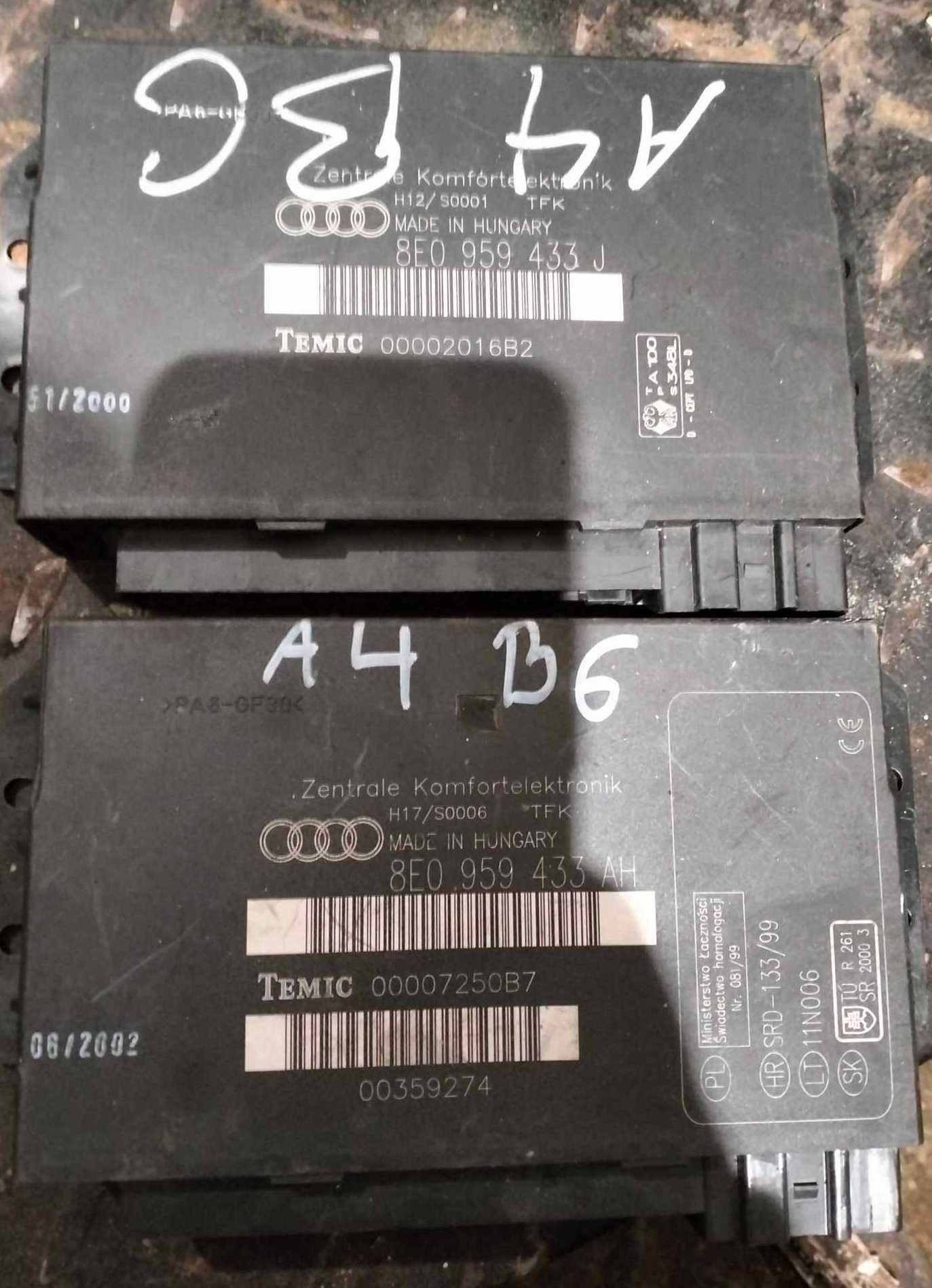 sterownik moduł komfortu Audi A4 B6 B7 433 BC/AH/AJ/AG/J/CH/BD/D/L