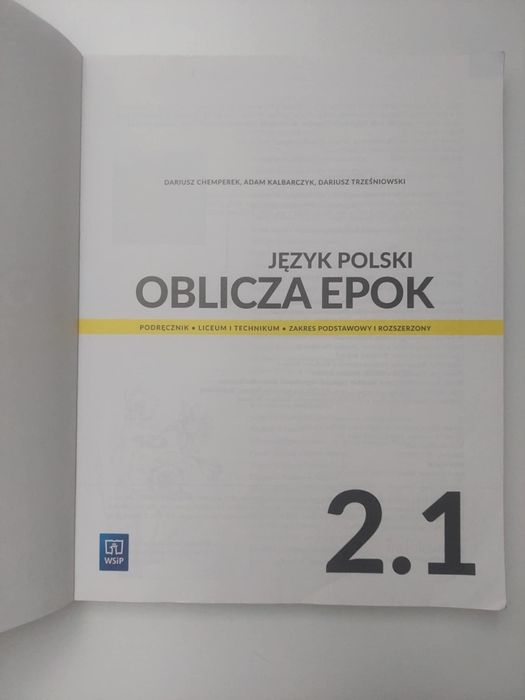 Oblicza epok 2/1 j polski WSIP Podręcznik