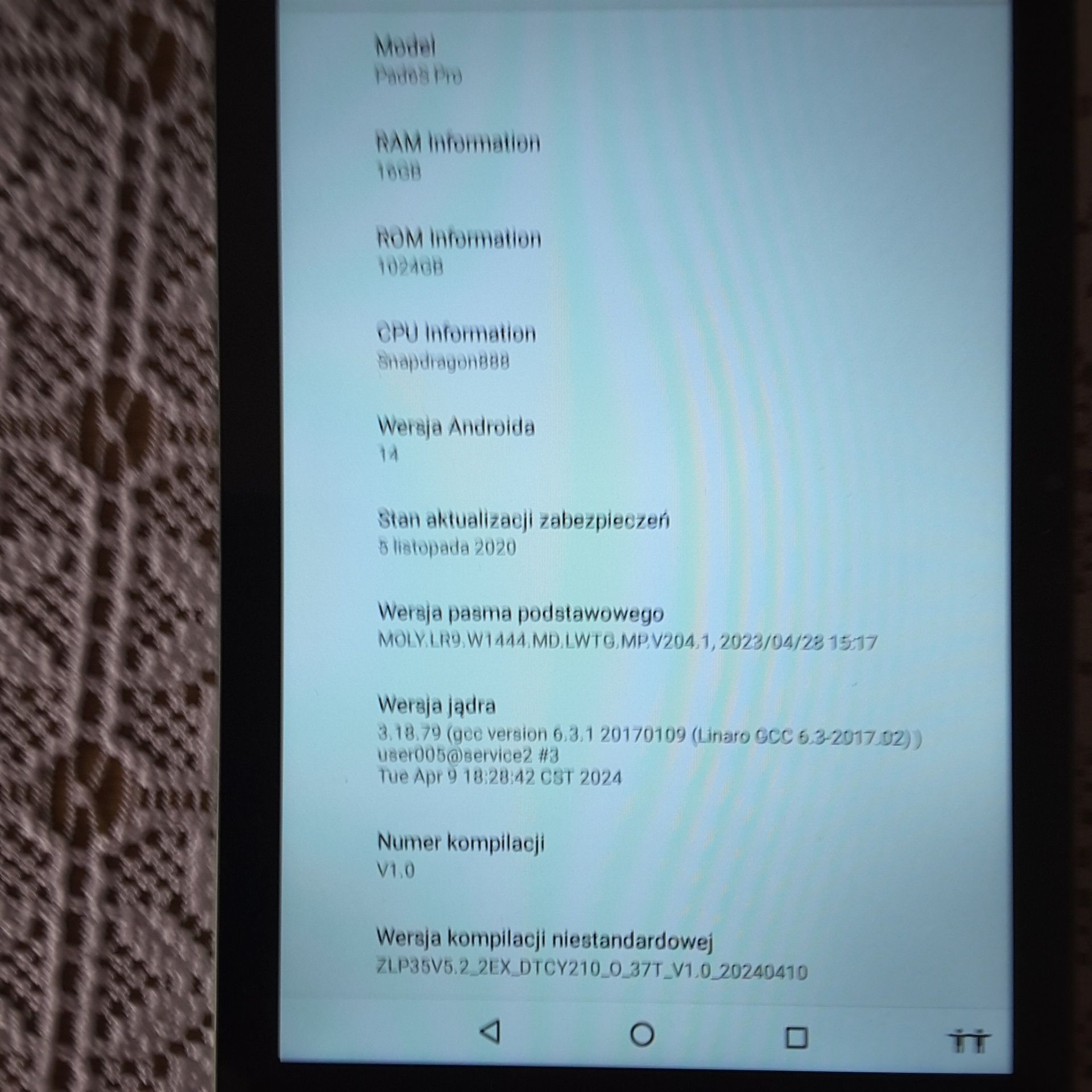 Tablet  Pad 6S Pro.