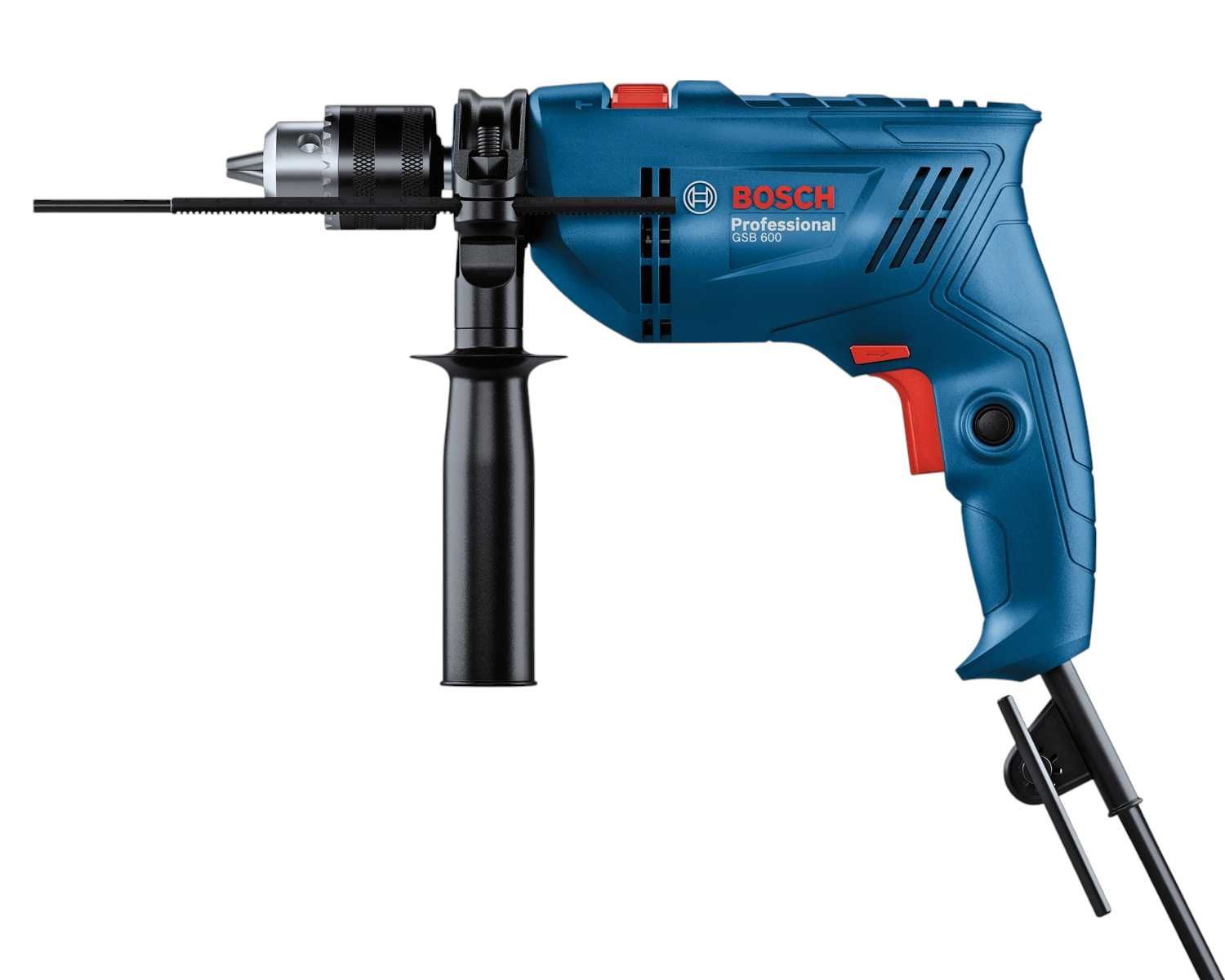 MOCNA Wiertarka Udarowa Bosch 600W 13mm Do Betonu Metalu Drewna