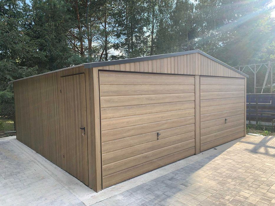 Garaże blaszane drewnopodobne lub kolory producent transport cały kraj