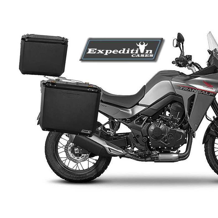 Honda Transalp 750 Kufry aluminiowe Expedition Cases DODATKI !