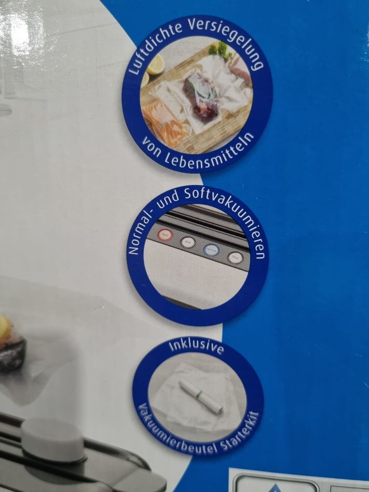 Вакууматор Quigg Німеччина 120w з різаком + рулон + 5 пакетів