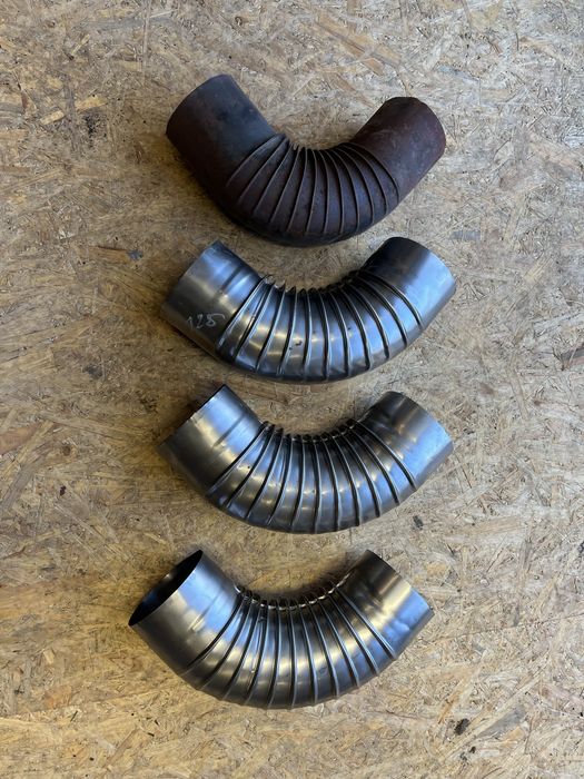 Kolana kominowe 125 mm 3 szt. Nowe