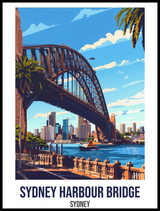 Plakat 60x80cm Sydney Harbour Bridge
