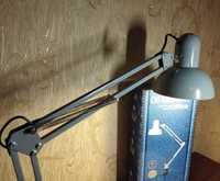 Настольная лампа для работы, металлическая, надёжная на струбцине