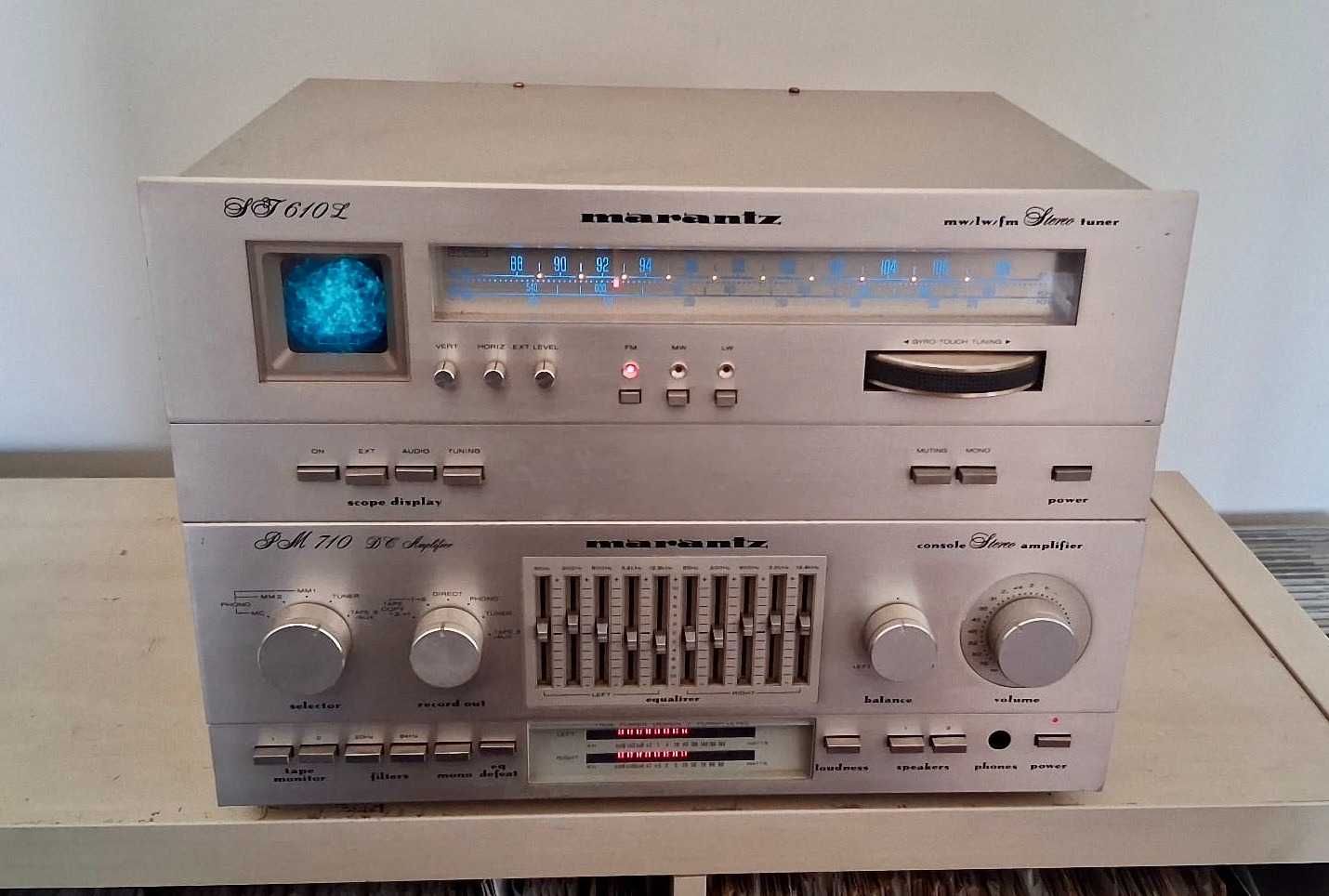 Marantz Ampli PM 710 Dc y Tuner ST 610 L