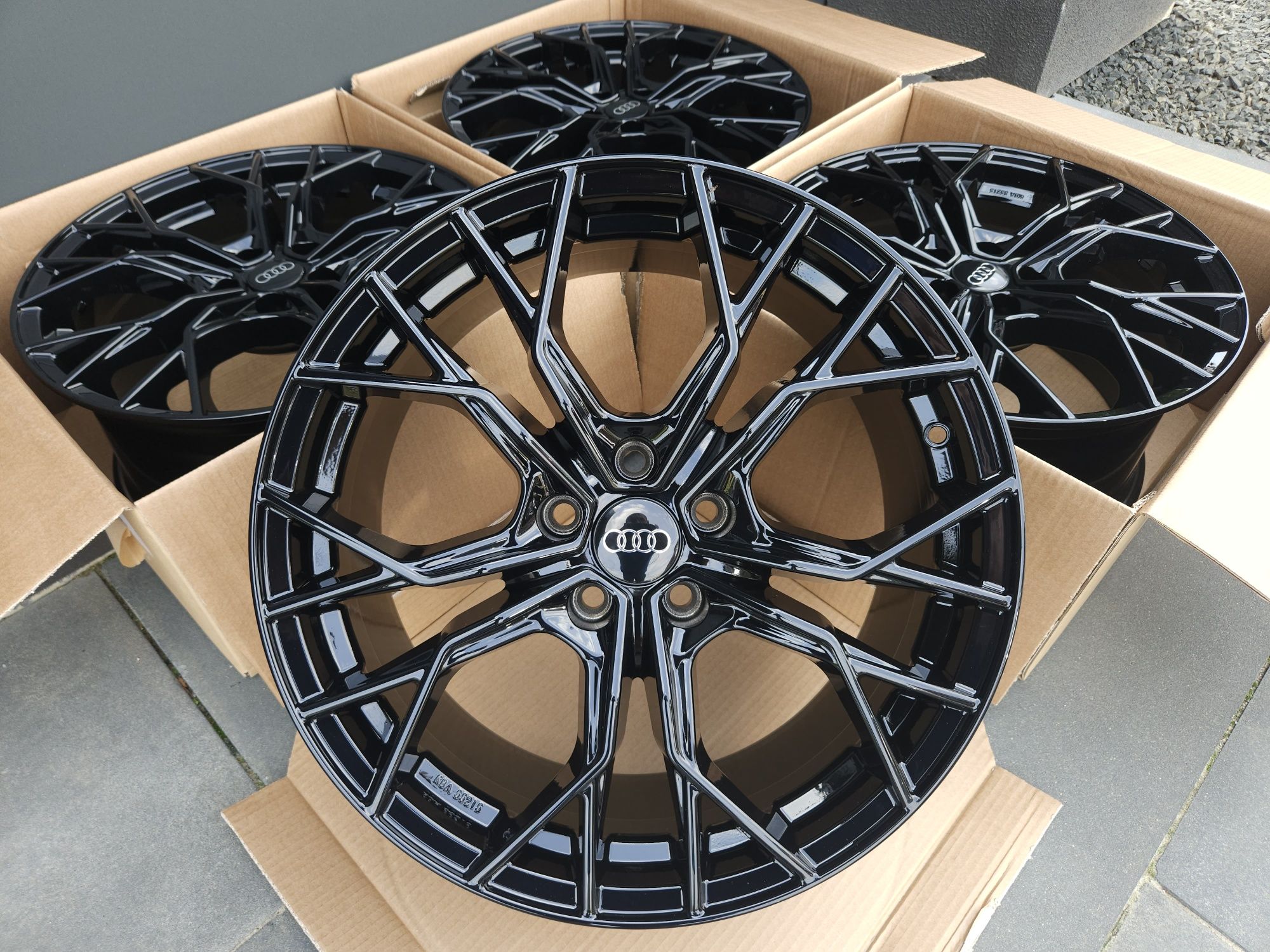 AUDI 20 Nowe 5x112 A5 S5 A7 S7 A4 Allroad Q5 SQ5 Felgi Czarne Alufelgi