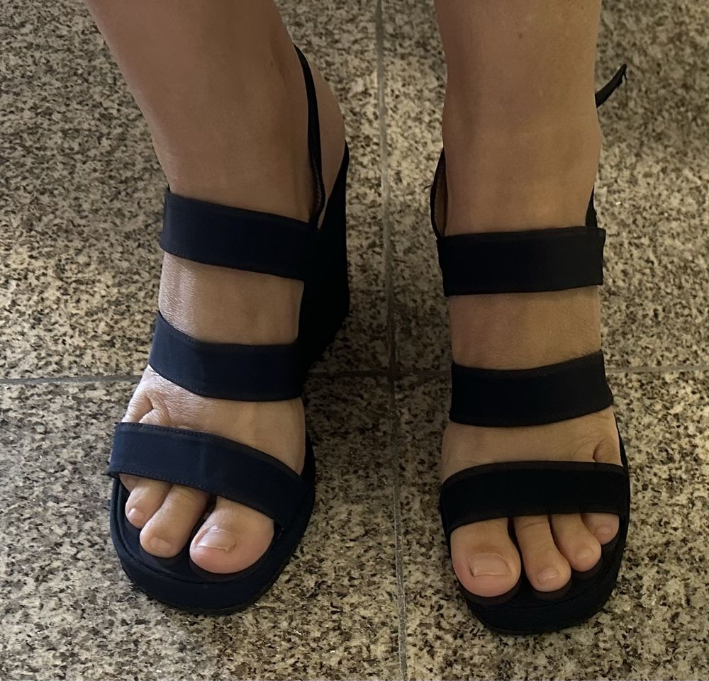 Sandalias de cunha