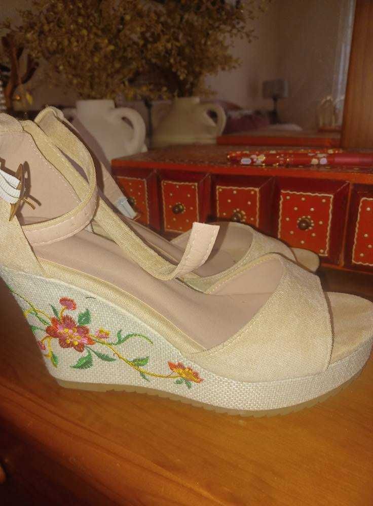 Sandalias de cunha