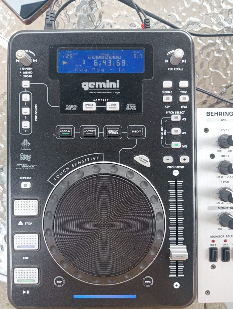 2x CD player Gemini RMX 40 oraz Mixer Behringer djx400