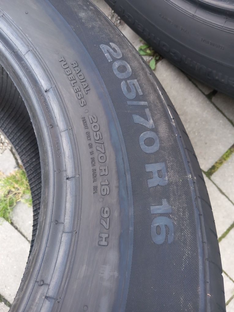 4x Opony Używane Letnie 205/70R16 Continental