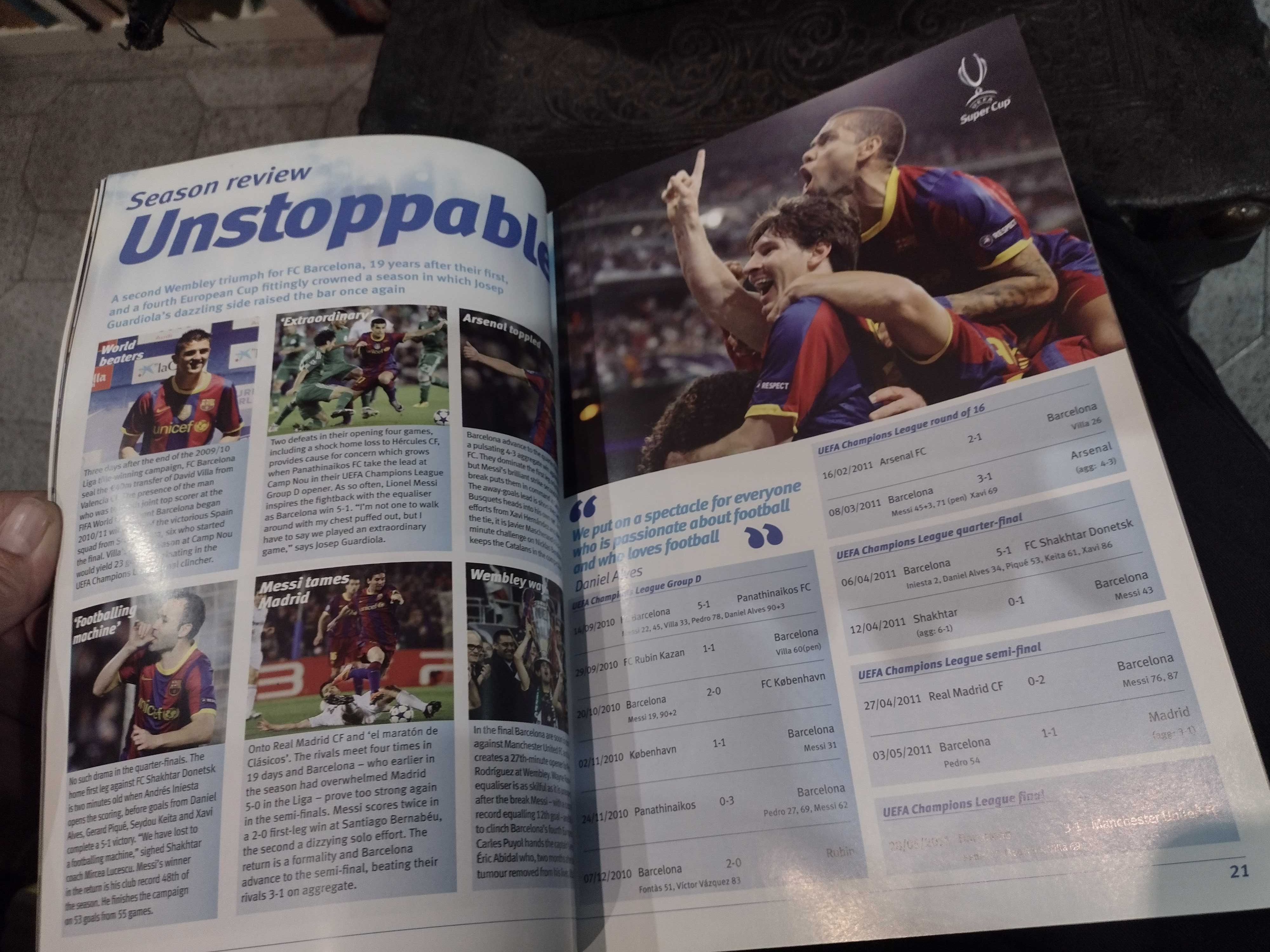 FC Barcelona v FC Porto Official Programme 2011