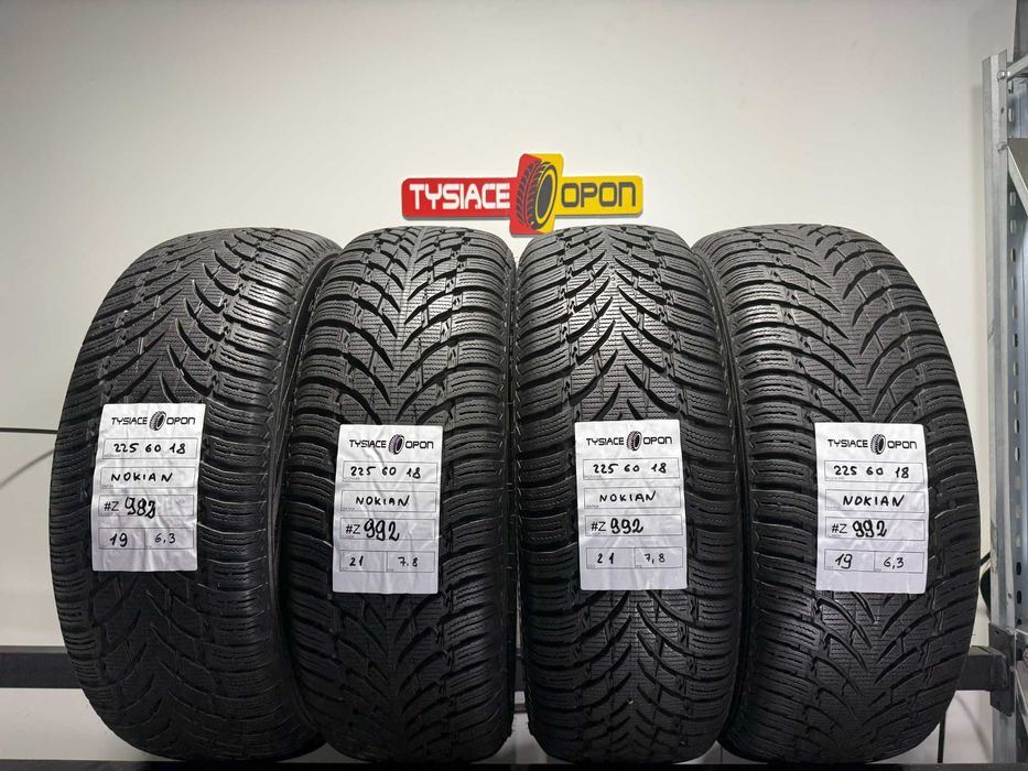 Opony Zimowe 225/60/18 Nokian WRSuv4 Komplet #Z992