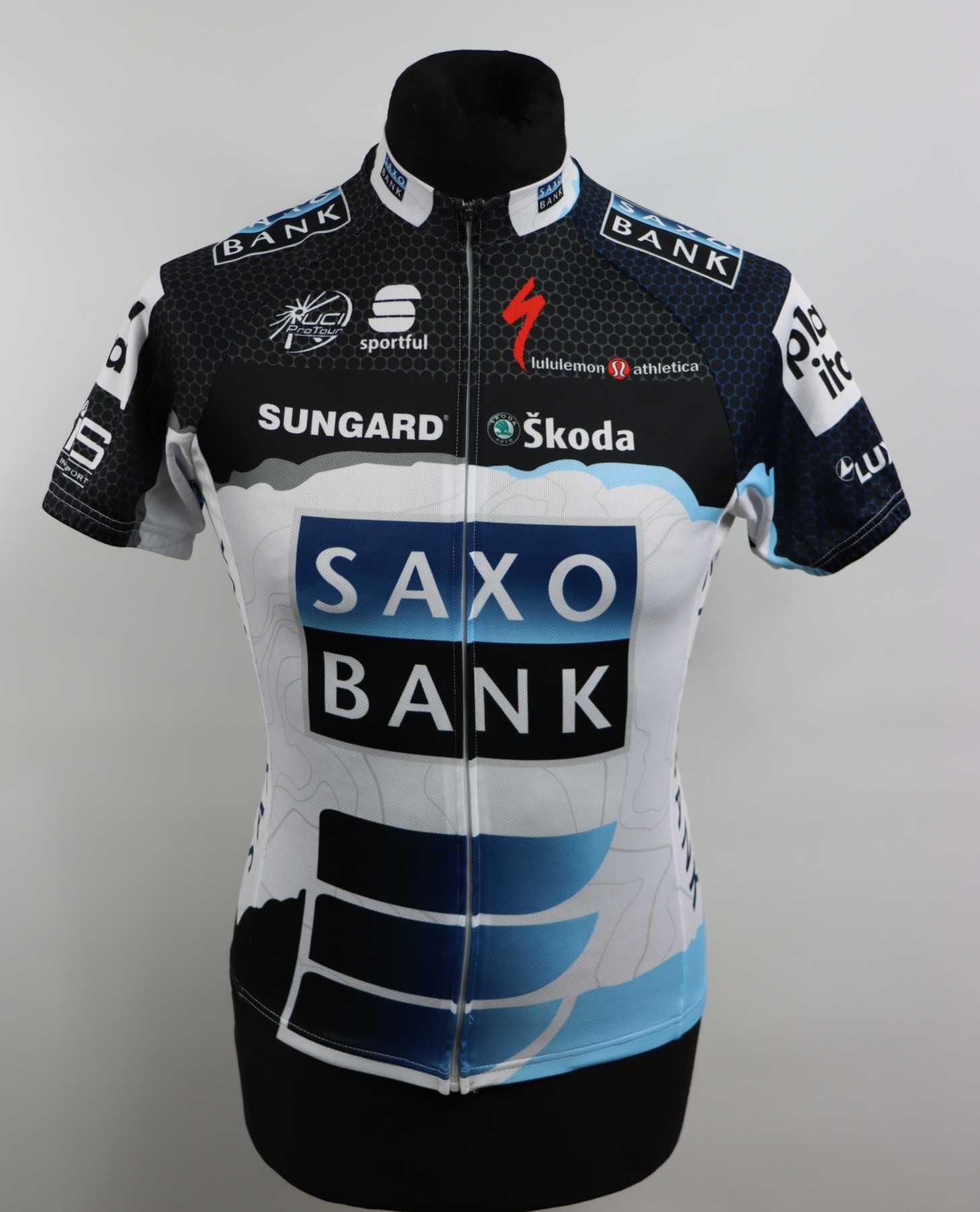 Sportful Saxo Bank męska koszulka kolarska rozmiar S
