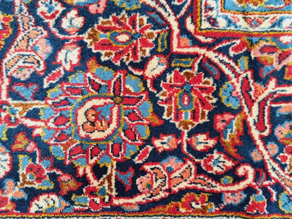 Piękny salonowy Irański wełniany dywan Meshed sygnowany 270x360cm nr 1